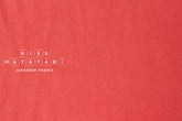 DEADSTOCK Japanese Fabric Shokunin Collection Orihimedaki Washed Linen - coral - 50cm